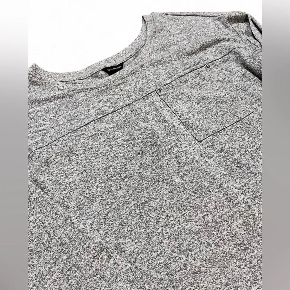 Calvin Klein Women’s Gray 3/4 Sleeve Pocket Top Size Medium – Casual Lightweight